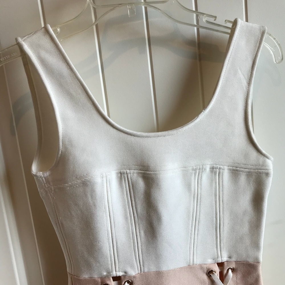 Unbranded Lace Up Dress Mini Body Fitting - Picture 4 of 7